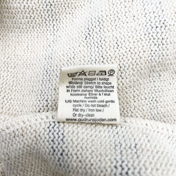 Gudrun Sjoden Favorite Sweater Womens Medium Cotton Rita Geometric Artsy Skandi - Picture 6 of 10